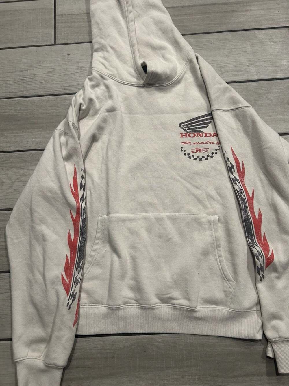 Honda Racing Team Hoodie, White, Size L